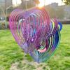 Butterfly Wind Spinner ABS Wind Catcher Love Rotating Wind Chime Streamer Effect Design Home Garden Hanging Decor