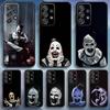 Арт чехол для телефона C-Clown Horror для Samsung S25, S24, S21, S22, S23, S30, Ultra, S20, Plus, Fe, Lite, Note, 10, 9, 5G Черный чехол