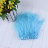 Long Fluffy Marabou Turkey Feathers Trimming 10-15CM Plumes Stitched On Ribbon Fringe For  Dress Decorative Border Trim 18color