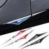 BTE1 Cup Holders 2pcs 3D Car Side Door Body Front Door Metal Modified Decorative Exterior Stickers For Volkswagen ABT Logo Auto Accse