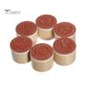 6 Pcs Retro Vintage Floral Pattern Round Wooden Rubber Stamp Scrapbook Craft