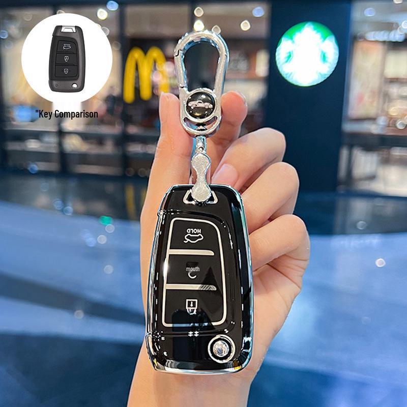 Совместим с 20 моделями: Чехол для ключа для Beijing Hyundai New Elantra, Verna, ix25, Mistra, ix35 - Защитная оболочка-пряжка