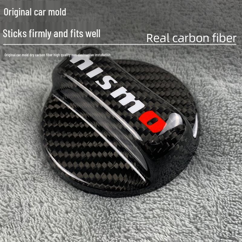 Carbon Fiber Fuel Tank Cap for Nissan: Sylphy, Teana, Patrol, Tiida, GTR350, 370Z, Qashqai, Bluebird, X-Trail