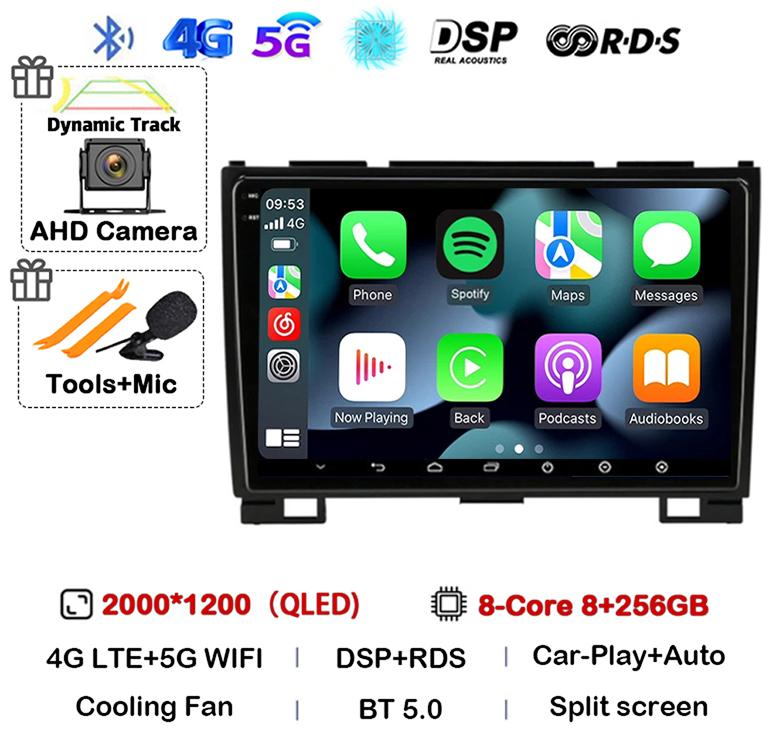 Android 14 Carplay Auto 360 Camera для Great Wall Haval Hover H5 H3 2011-2016 Автомобильный Радио Мультимедийный Плеер GPS Навигация Стерео