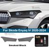For Skoda Enyaq iV -2024 Car Headlight Protective Car Film Headlamp Transparent Black TPU Exterior Sticker Car Accessories