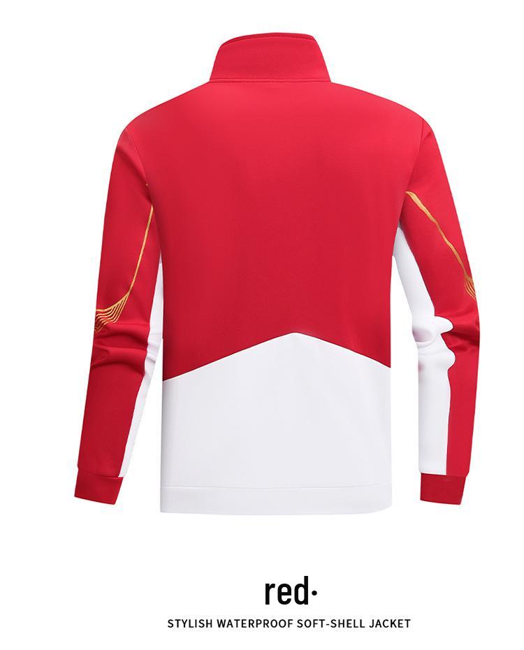 Unisex Team Sports Uniform Set: Training, Competition, Award Ceremony & Printable Spring/Autumn Jacket