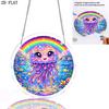 2D Flat, 1pc, 2D Flat Rainbow Jellyfish-themed Design, 2D Flat Acrylic Suncatcher Window Hanging Decoration, Suitable As a Birthday Gift for Women, Me