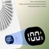 Портативный настольный вентилятор Перезаряжаемый постоянный вентилятор емкостью 1200 мАч с батарейным питанием и цифровым дисплеем Сверхтихий складной настольный вентилятор 5 регулируемых скоростей