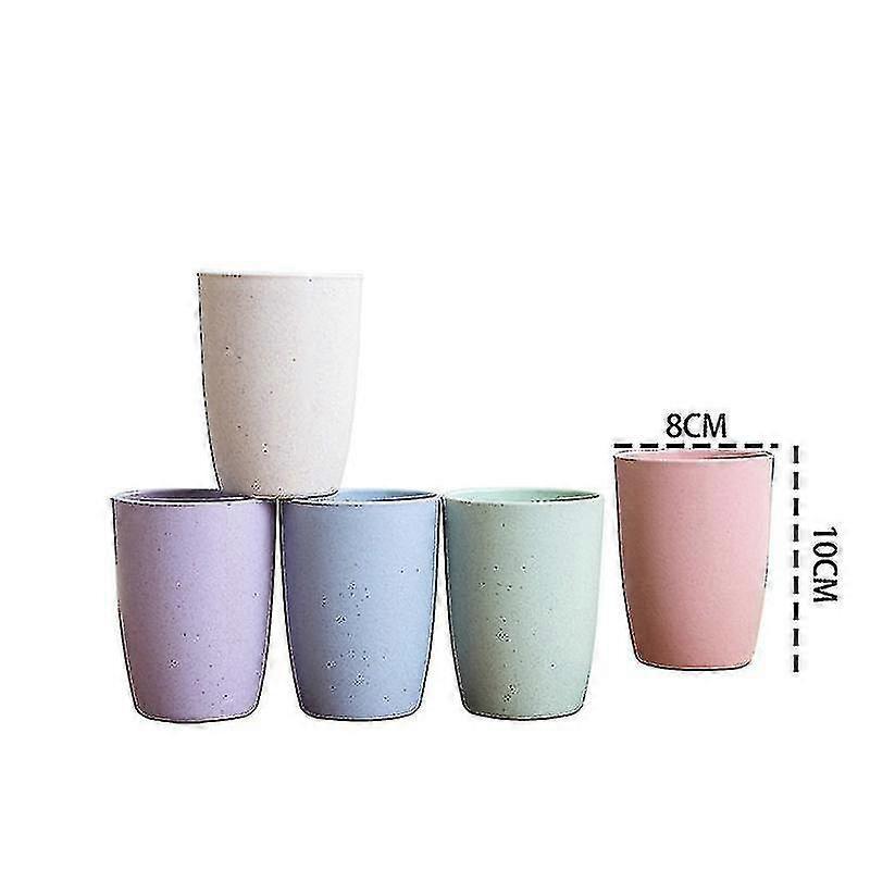 5 Pcs Dishwasher Safe Straw Cup Travel Mouthwash Cup Reusable