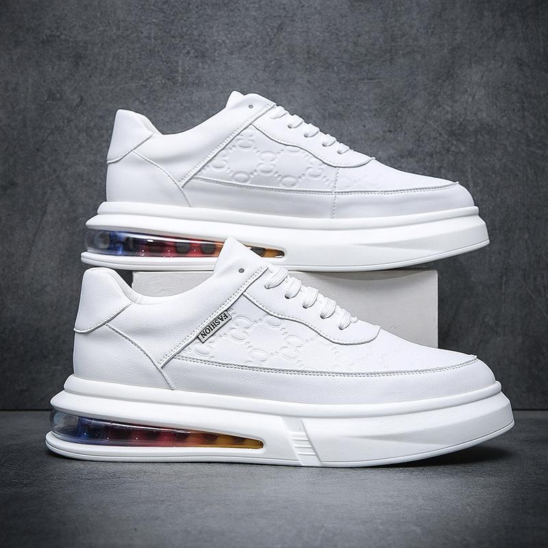 Мужская обувь тренд мода белые туфли летние воздушная подушка подошва европейские товары Вэньчжоу мужская обувь физическая прямая трансляция встряхнуть быстрая прямая поставка