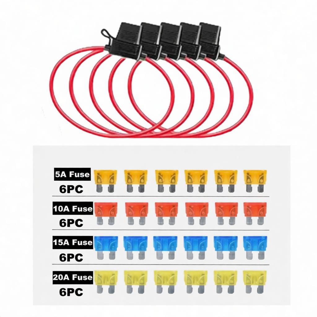 Автомобильный адаптер цепи с предохранителем, провод 14 AWG, мини-держатель лезвия, автомобильный удлинитель питания, разъем для электронных устройств автомобиля