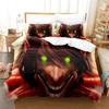 3D Print Anime Bed Sheet Attack On Titan Bedding Set Single Twin Full Queen King Size Bed Set Adult Kid Bedroom Duvetcover Sets