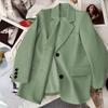 Пиджак в корейском стиле с разрезом сзади для женщин на весну и осень