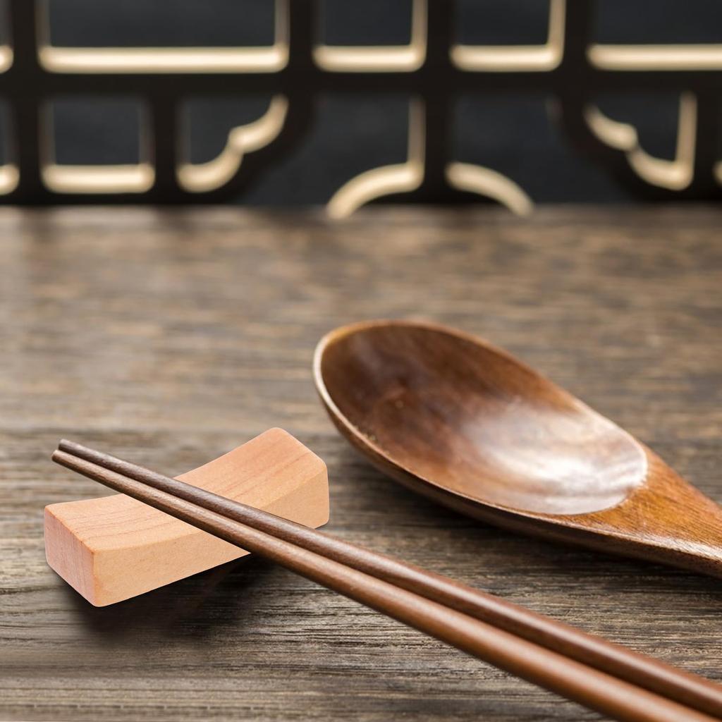 DOITOOL Chopstick Rest Wooden Spoon Rest Chopstick Pillow Spoon Rest Japanese Style Chopstick Stand Cutlery Rest Japanese Tableware Decoration