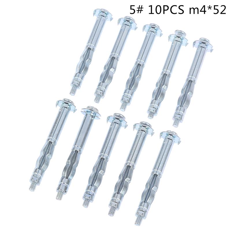 10 шт. M4 комплект металлических анкеров для полых стен, дюбель для гипсокартона и гипсокартона