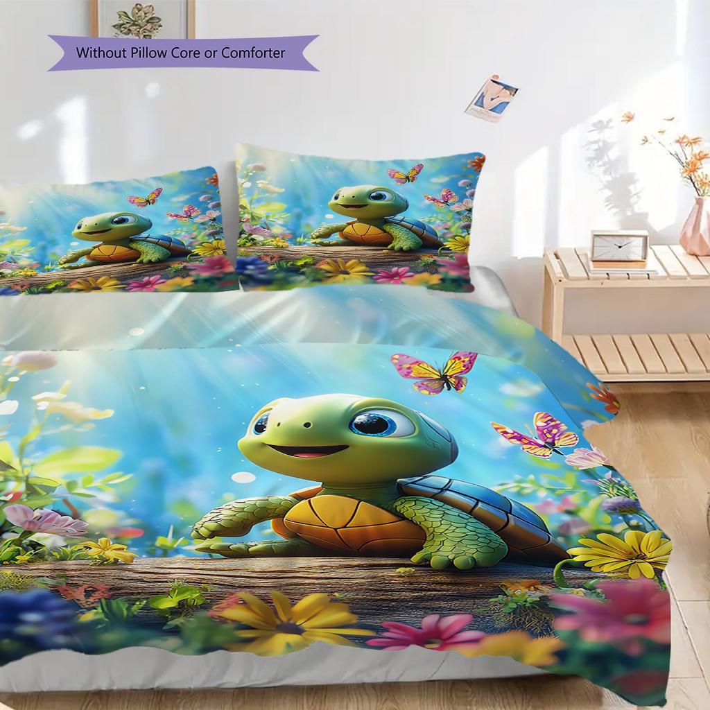 Комплект постельного белья с узором "черепаховый панцирь" Пододеяльник Наволочка Домашний Декор Подарок на День Рождения (1 пододеяльник + 2 наволочки, без наполнителя)