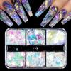 1 коробка 6 сеток Diy Nail Art Decor Имитация ледяных вафель Yunjin Блестки для ногтей Необычные наклейки для дизайна ногтей Блестки для маникюра Аксессуары для дизайна