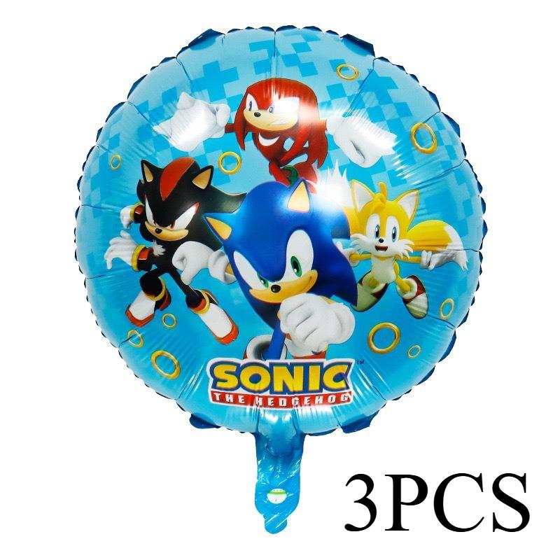 20Pcs The Hedgehog Birthday Balloons  Cartoon Latex Balloons For Kids Game Theme Party Decorations Birthday Party Supplies