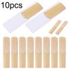 10Pcs 2.5 Strength Clarinet Bamboo Reeds Traditional Reeds for Saxophone Alto  Beginners