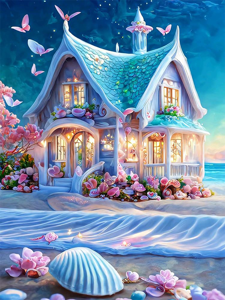 Новая цветная алмазная картина Сказочный домик 5D алмазная вышивка украшение для дома Замок мечты DIY мозаика вышивка крестом