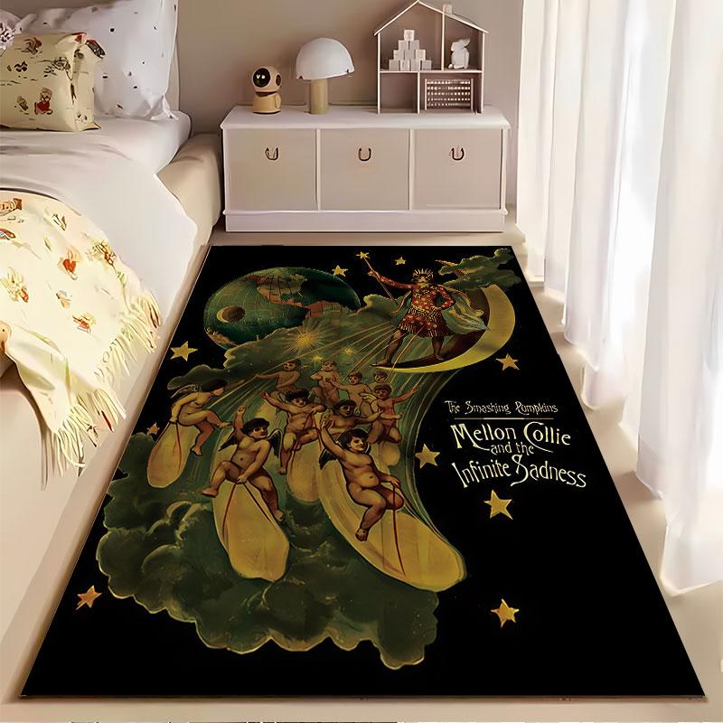 Mellon Collie Album Art Carpet suitable as a non-slip mat for the living room or bedroom sofa