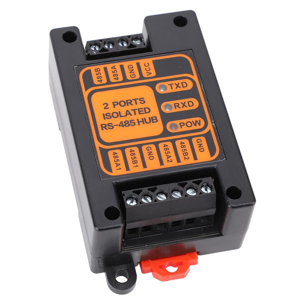 2 Ports Isolated Hub Serial Converter Automatic Isolated Hub 1 in 2 Out Industrial Isolated Hub for Outdoor Engineering Applications