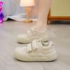 Обувь Bread Shoes женские белые туфли на липучках женские весенние новые спортивные туфли Ins Platform Student Casual Board Shoes