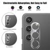 For Samsung Galaxy S25 Camera Lens Protector WANLONFENG Full Coverage HD Clear Lens Film with Cleaning Cloth