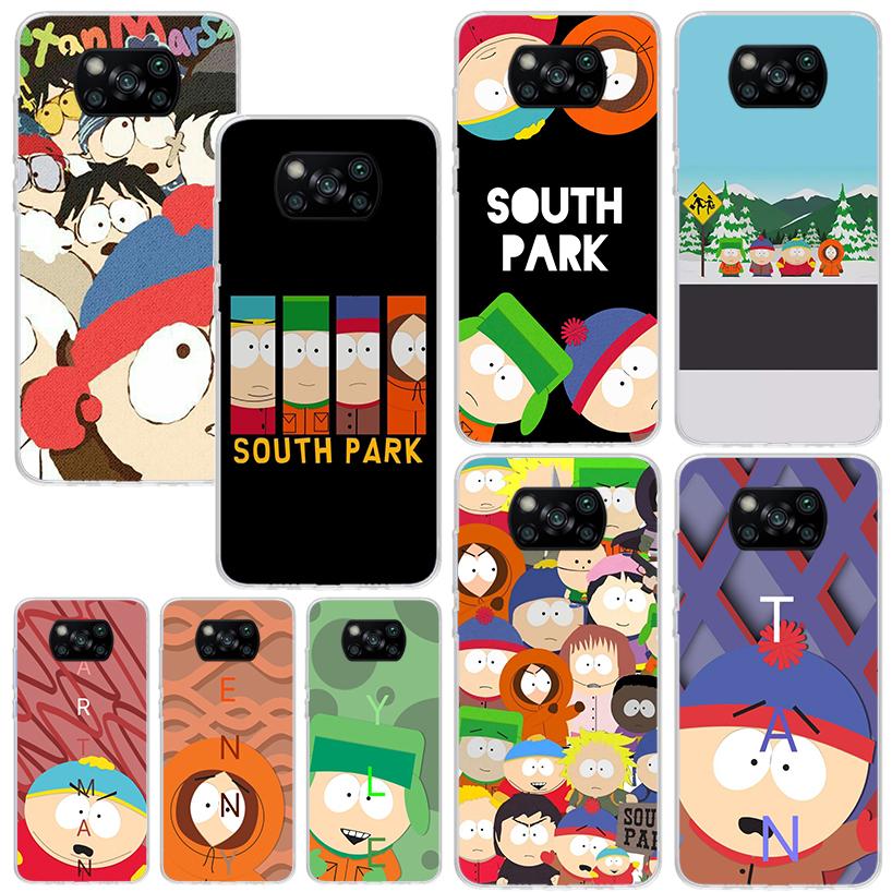 Cartoon S-South-Parkes Phone Case For Xiaomi Poco X7 X6 X5 M7 M8 Pro F7 Ultra Redmi 15C 15 13C 13 12C 12 10 10C 10A Art Fundas P