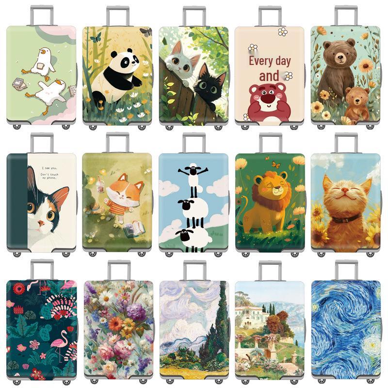 Elastic, Wear-Resistant Suitcase Cover for 24-30 Inch Luggage