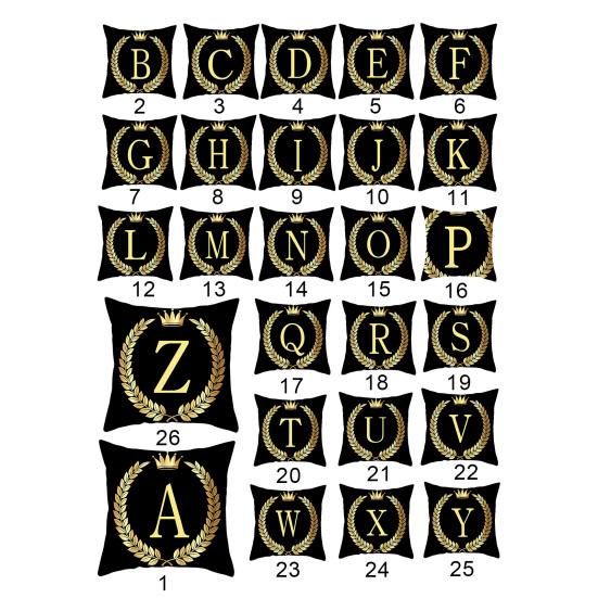 Наволочки декоративные, не раздражающие кожу, моющиеся, черные, золотые, наволочки для подушек для дома