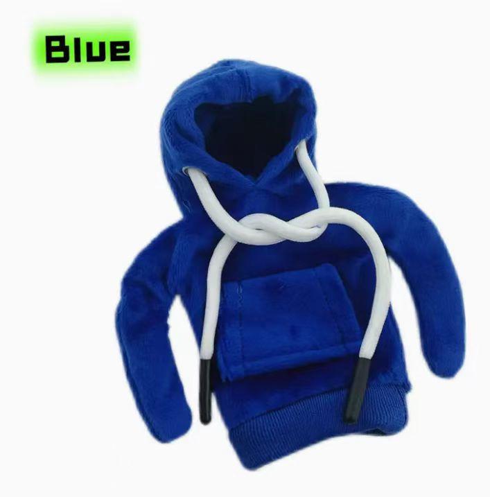 Модная толстовка с капюшоном для автомобиля, симпатичная мультяшная ручка переключения передач, чехол для рычага переключения передач, декоративная толстовка с капюшоном, аксессуар для салона автомобиля