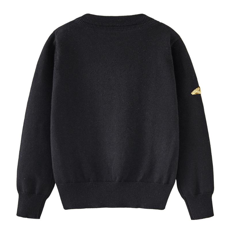 Весенне-осенний кардиган принцессы с пятиконечной звездой, детский вязаный кардиган, свитер, пальто для маленькой девочки