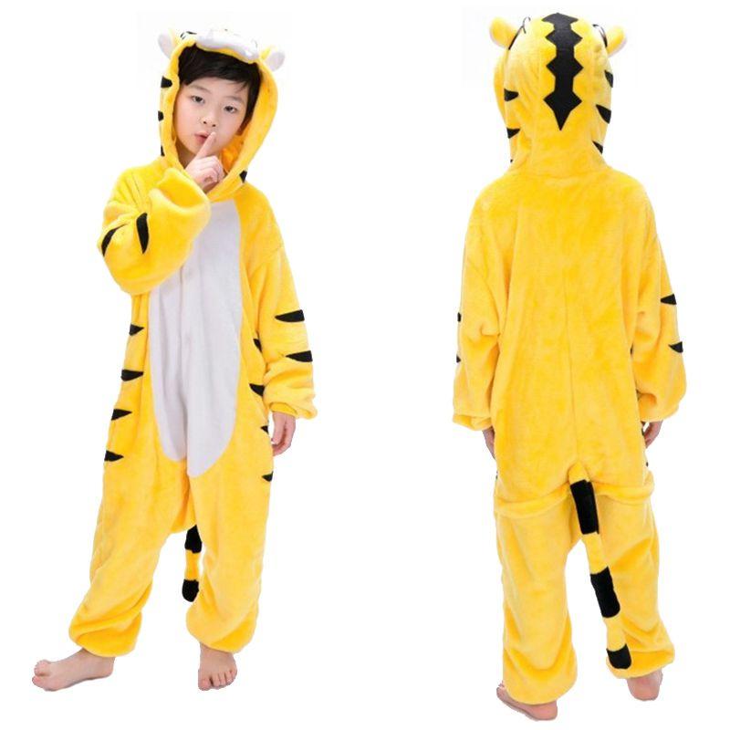 Фланелевая пижама с животными для детей, косплей, милый комбинезон, одежда для сна, для вечеринки, для дома