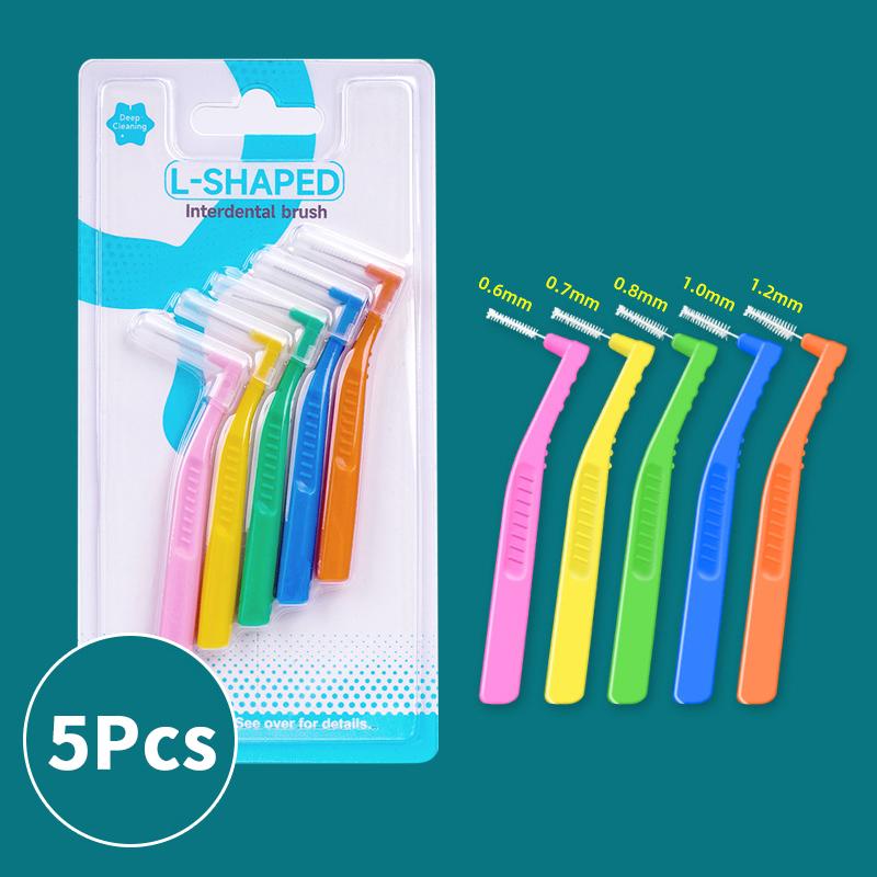 Межзубные щетки для зубов Гигиена полости рта Зубная нить Головка L/I формы Инструмент для чистки зубов для брекетов Зубочистка