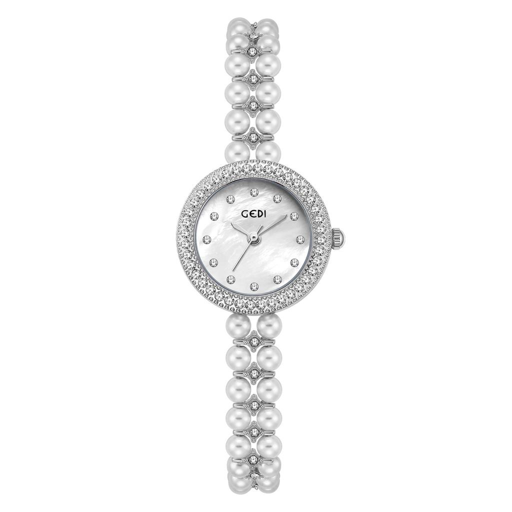 Light Luxury Diamond-Encrusted Fritillary Women'S Watch Niche Chinese High-End Bead Strap Watch Women'S Bracelet Quartz Watch