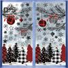 8 листов/комплект рождественских наклеек на окна из водонепроницаемого ПВХ-шара в виде елки, снежинки, статическая наклейка на стекло для украшения дома, офиса и вечеринки