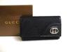 Authentic GG Black Canvas and Leather 6 Pics Key Cases #a398  Refurbished