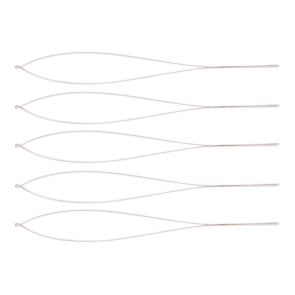 20Pcs Beading Needles Flexible Middle Open Large Eye Hand Threading Beading Needles Set 10.5cm