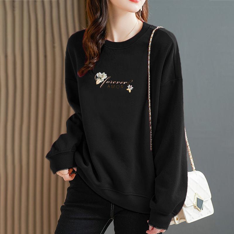 Весенне-осенний женский пуловер, толстовка с теплым низом и верхом, свободная толстовка с капюшоном для женщин