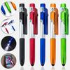 4-in-1 Ballpoint Pen with Stylus LED Light Phone Stand Smooth Writing Easy To Hold Ergonomic Ballpoint Pen AVE
