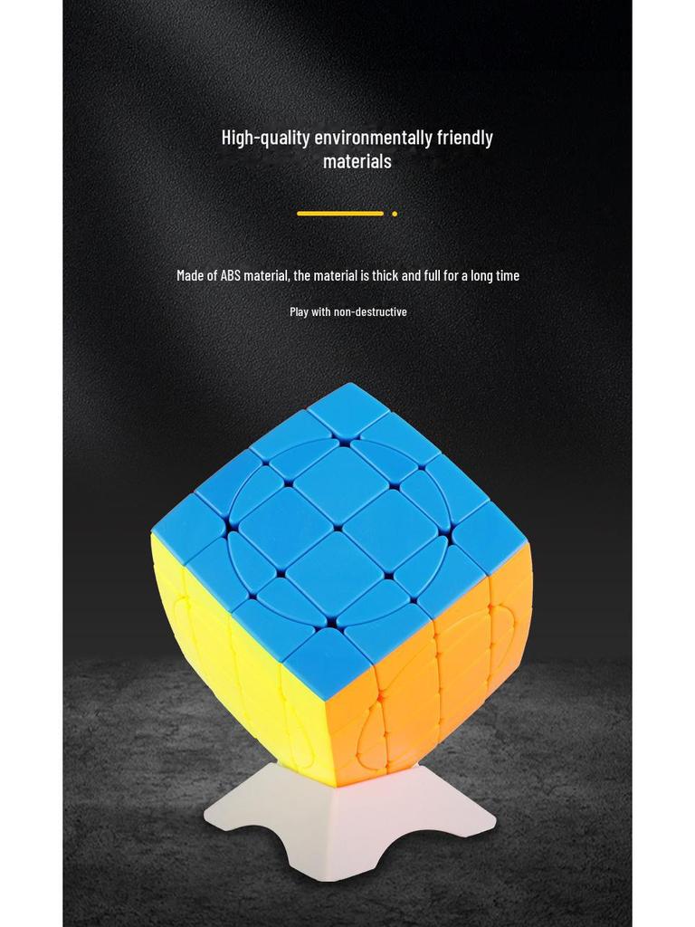 Holy Hand 4th Level Alien Magic 2.0: High-Difficulty Puzzle Cube for Boys - Smooth Solid Color Exercise