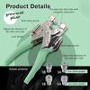 Eyelet Pliers Kit 3/16 1/8 Multi-Size Eyelets Hole Punch Plier with 160Pcs Metal Grommets Heavy Duty Eyelet Pliers Rivet Press Tool Set