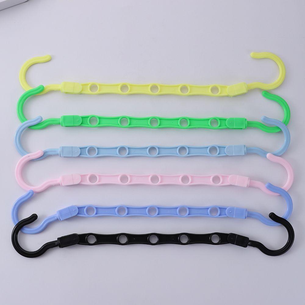 Household Clothes Storage Folding 5-Hole Clothes Hanger Magic Hanger Closet Organizer Space Saving