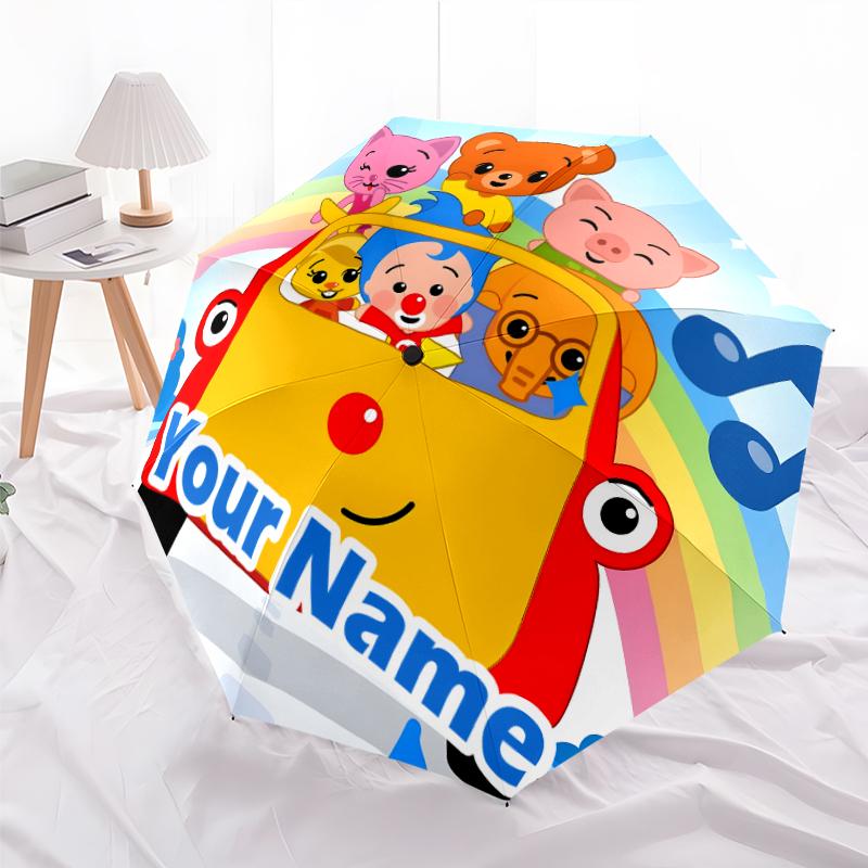 Personalized Name F-Flim Flim Print Umbrella - Automatic Open/Close, Eight-Rib Durable Frame, Automatic Folding Umbrella