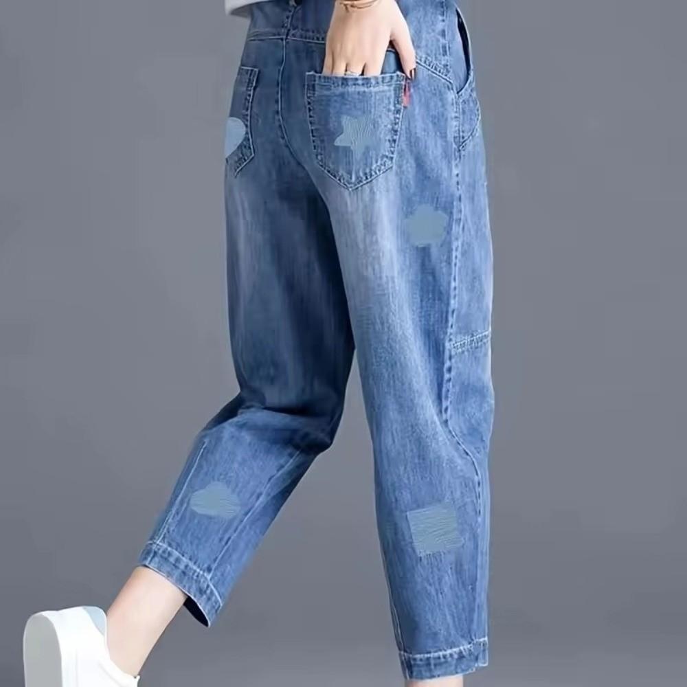 Cute Pattern Iron-on Patches 5 Colors Embroidered Patches Cute Jeans Patches for Jeans Repair