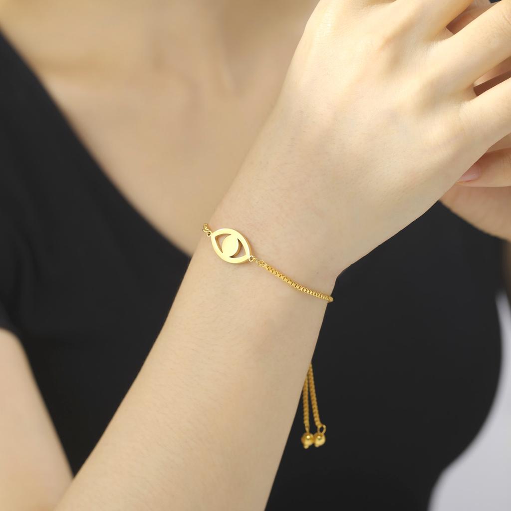 Браслет из нержавеющей стали от сглаза, женский уникальный браслет с подвесками, женский амулет, ювелирные изделия, подарок на вечеринку