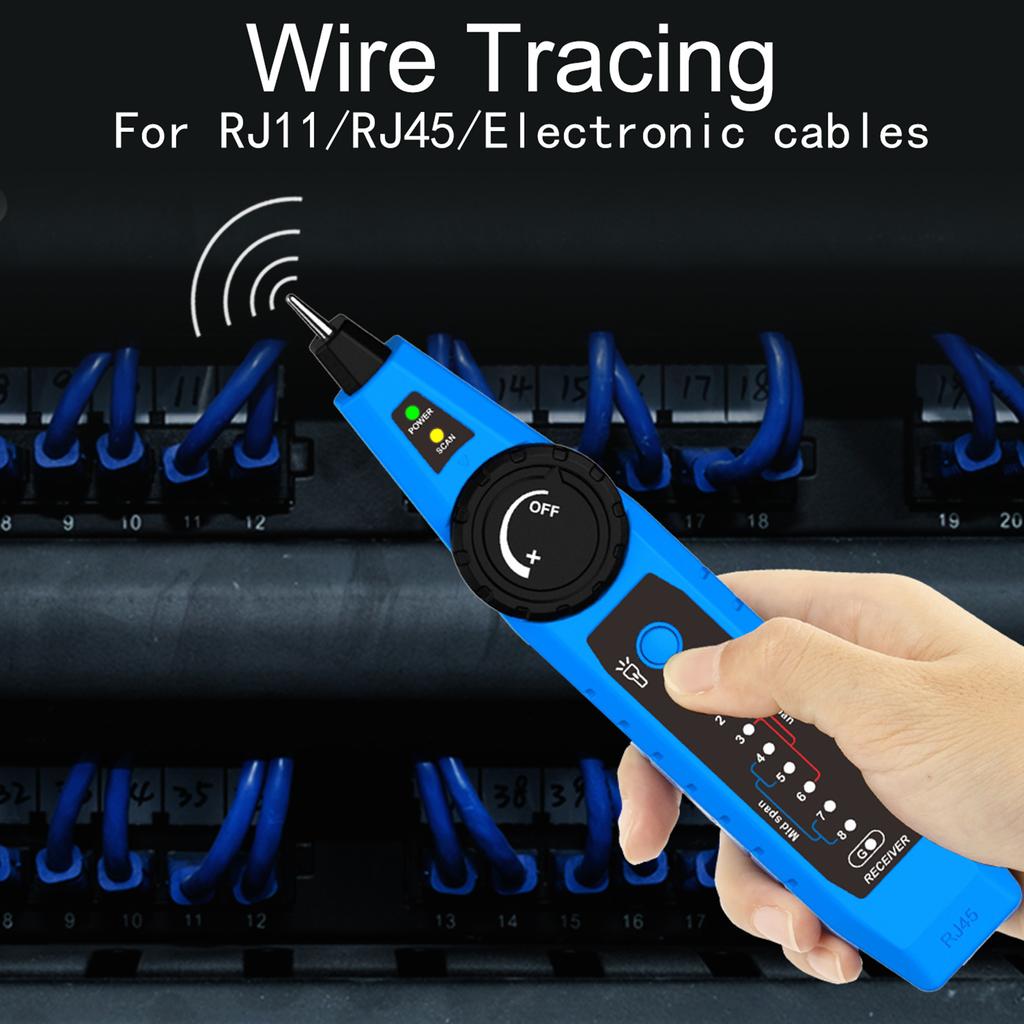 NOYAFA NF 810 Network Cable Tester Kit for RJ11 RJ45 CAT5 CAT6 LAN Cable Multi Function Wire Tracker Wiremap PoE TEL