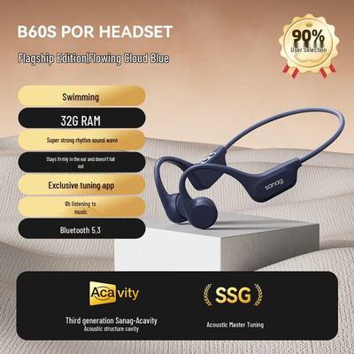 SANAG B60SPro Наушники с костной проводимостью и открытым ухом для спорта и плавания