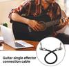 3Pcs Electric Guitar Effect Pedal Patch Cable Cord Low Noise Shielded Cable Right Angle Pedal Board Cable Easy To Use
